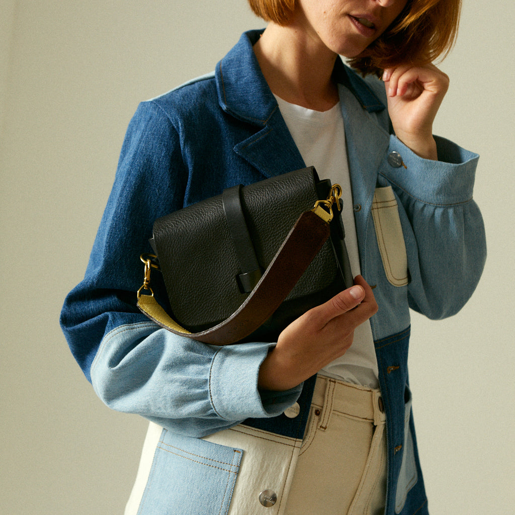 Dinky Borsa a Rifiuti Zero Textures di Nero