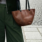 Dinky Zero-Waste Handtasche Kastanie
