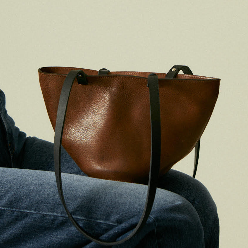 Dinky Zero-Waste Handtasche Kastanie