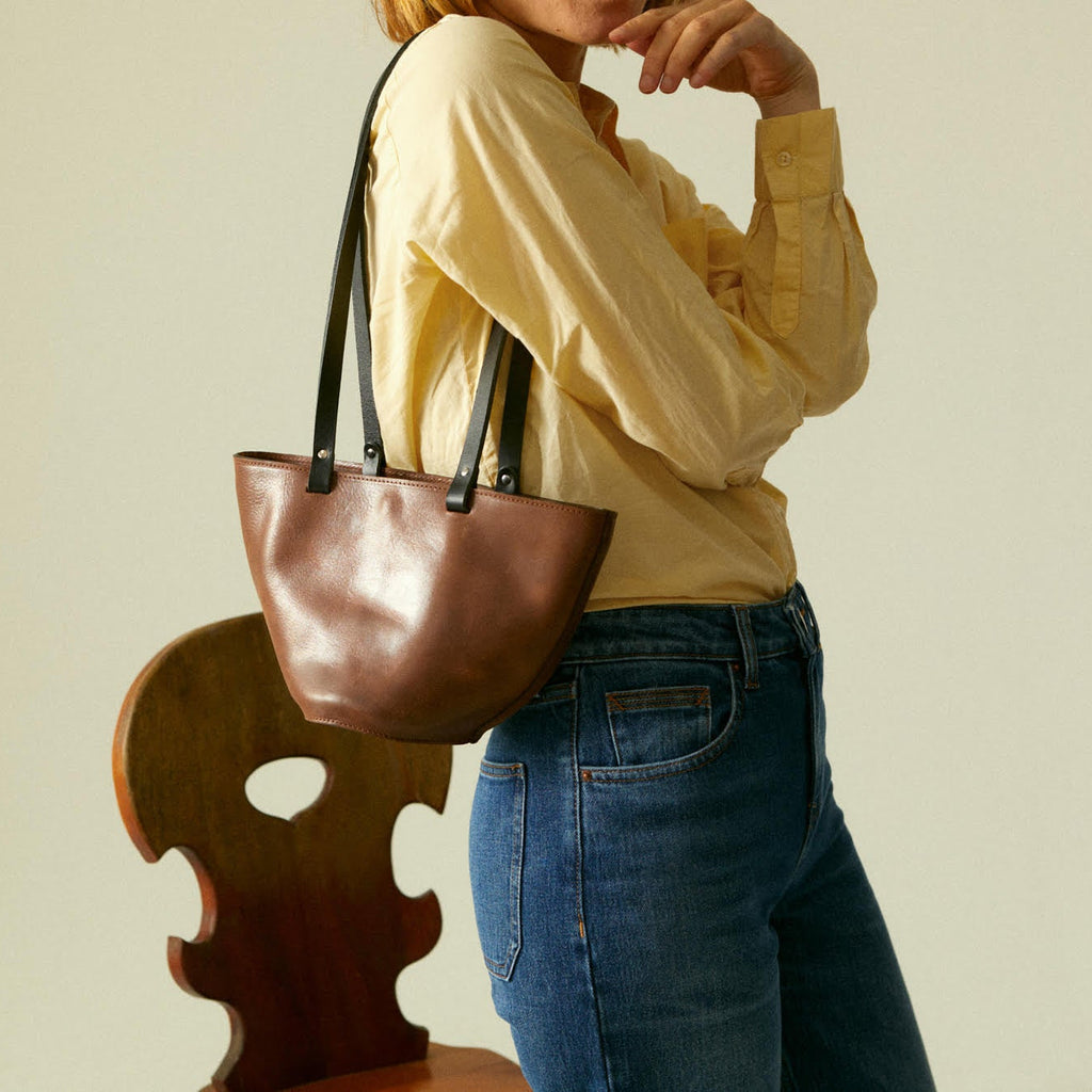 Dinky Zero-Waste Handväska Chestnut